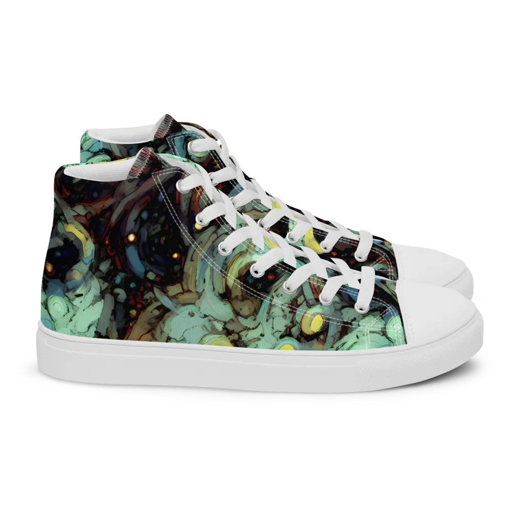 Cavern of Light on Women's High Top Canvas Shoes — Right