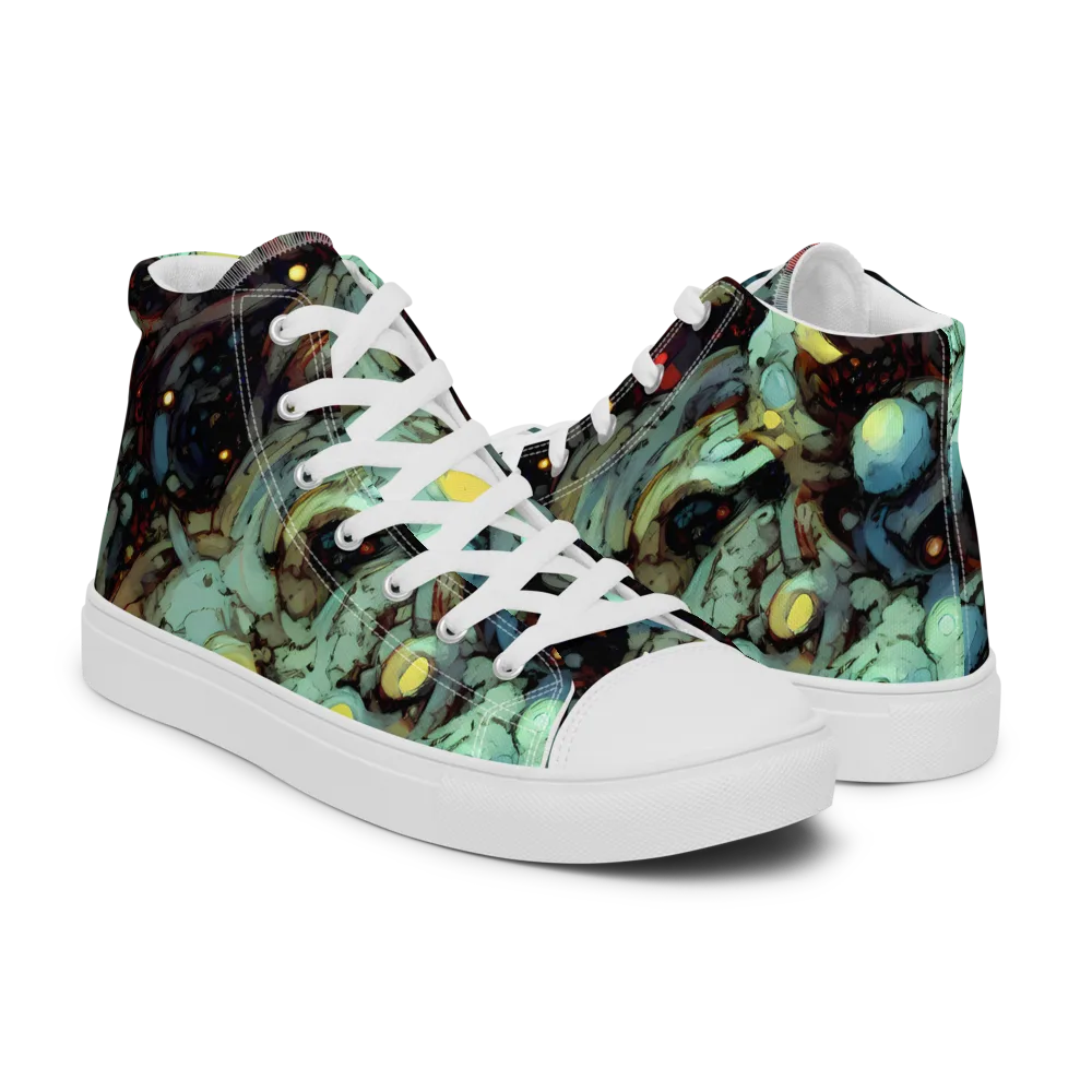 Cavern of Light on Women's High Top Canvas Shoes — Right
