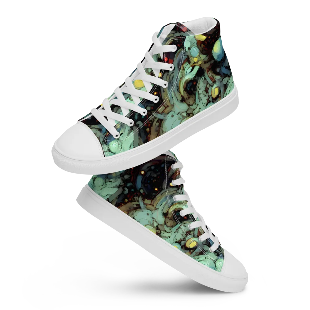 Cavern of Light on Women's High Top Canvas Shoes — Front