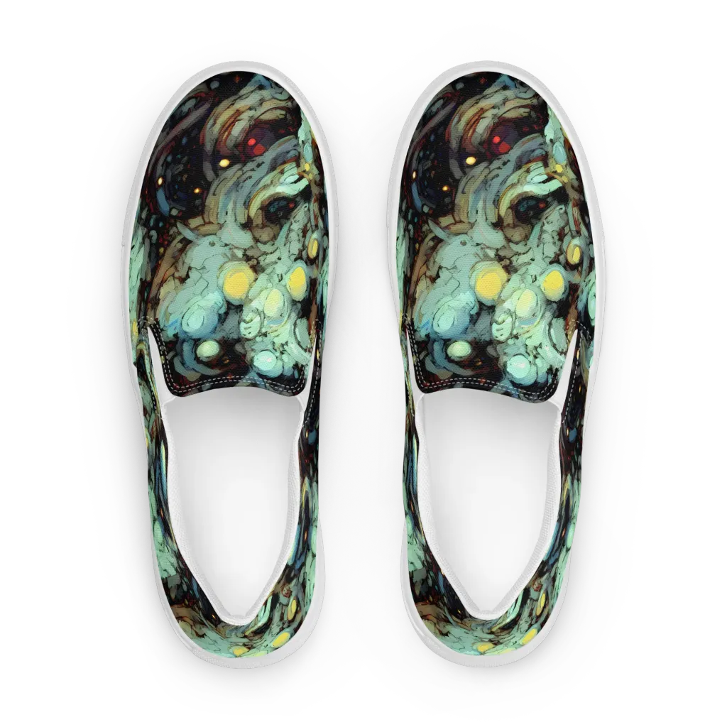 Cavern of Light on Men's Slip-On Canvas Shoes — Front