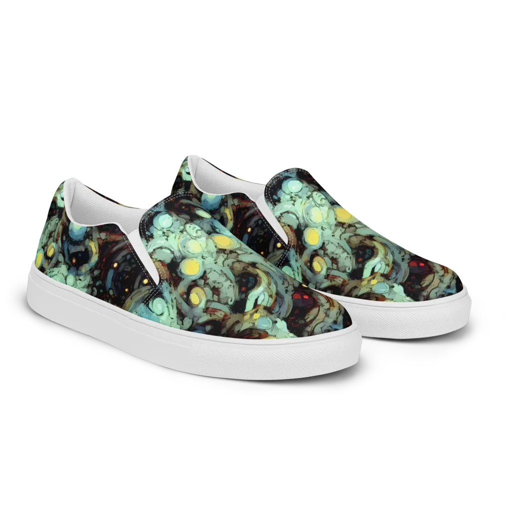Cavern of Light on Men's Slip-On Canvas Shoes — Right Front