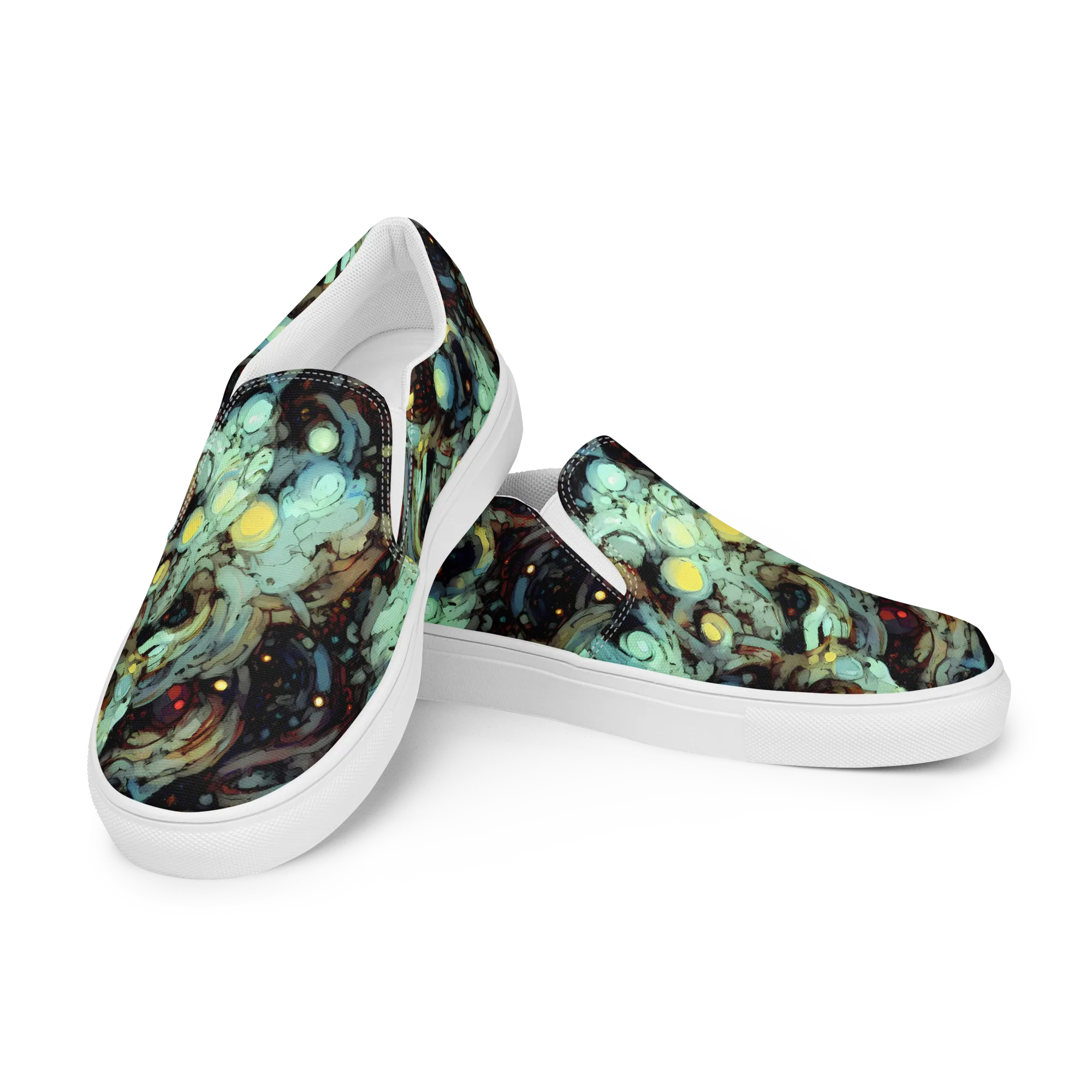 Cavern of Light on Men's Slip-On Canvas Shoes — Left Front
