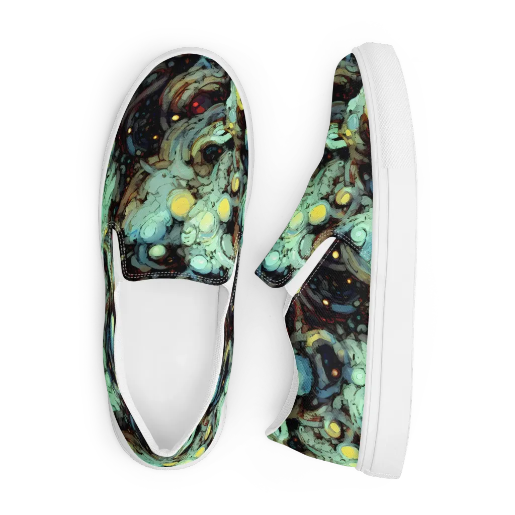 Cavern of Light on Men's Slip-On Canvas Shoes — Front