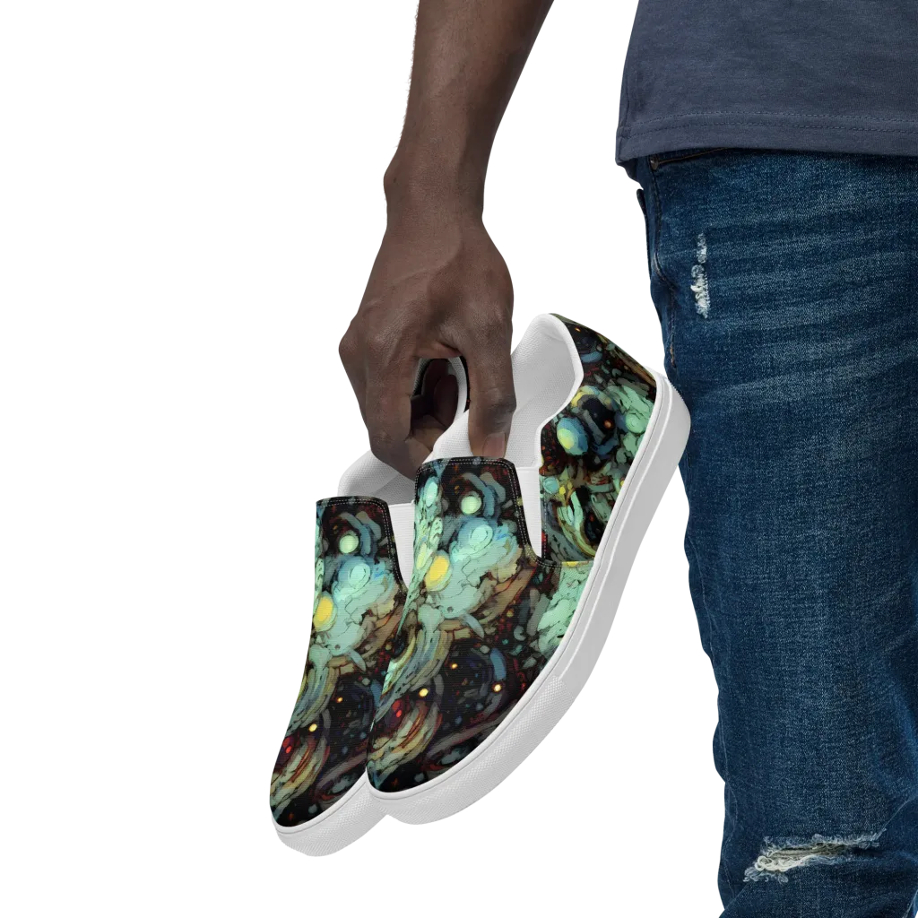 Cavern of Light on Men's Slip-On Canvas Shoes — Left Front