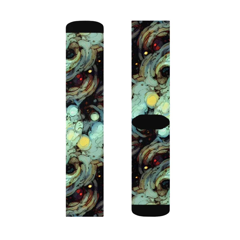 Cavern of Light on Socks — Left Sock