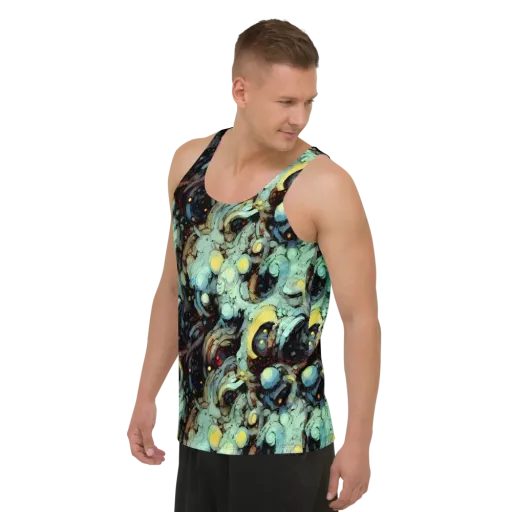 Cavern of Light on a Men's Tank Top