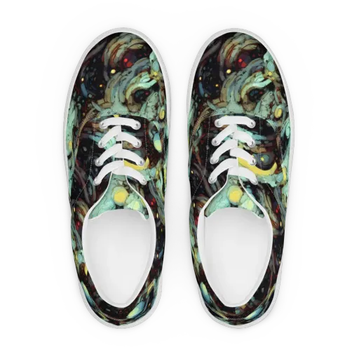 Cavern of Light on a Men's Lace-Up Canvas Shoes