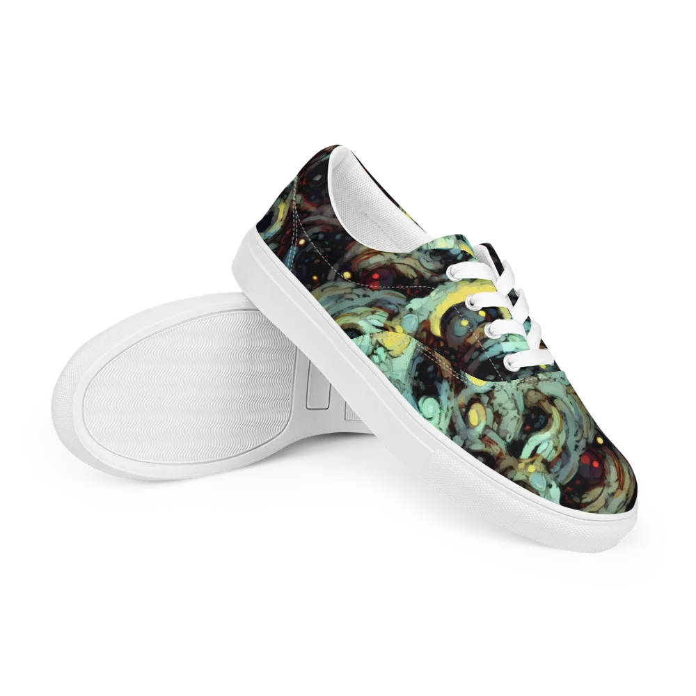 Cavern of Light on Men's Lace-Up Canvas Shoes — Right Front