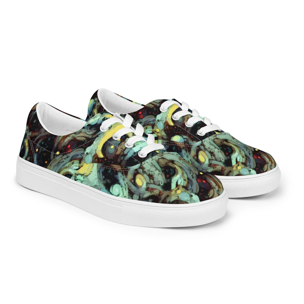 Cavern of Light on Men's Lace-Up Canvas Shoes — Right Front