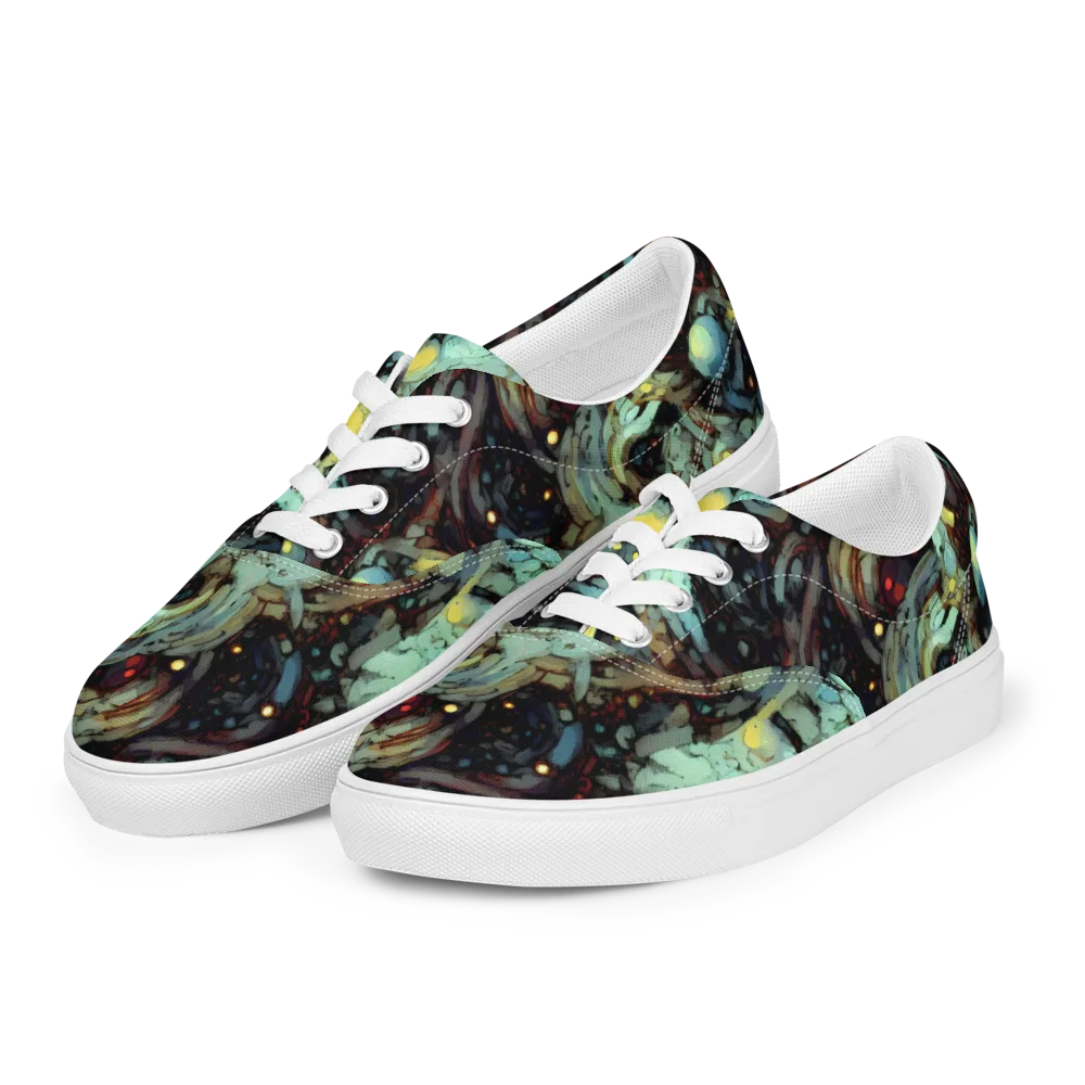 Cavern of Light on Men's Lace-Up Canvas Shoes — Left Front