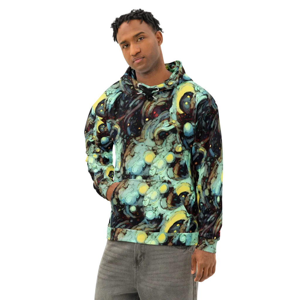 Cavern of Light on Cotton Hoodie — Left Front
