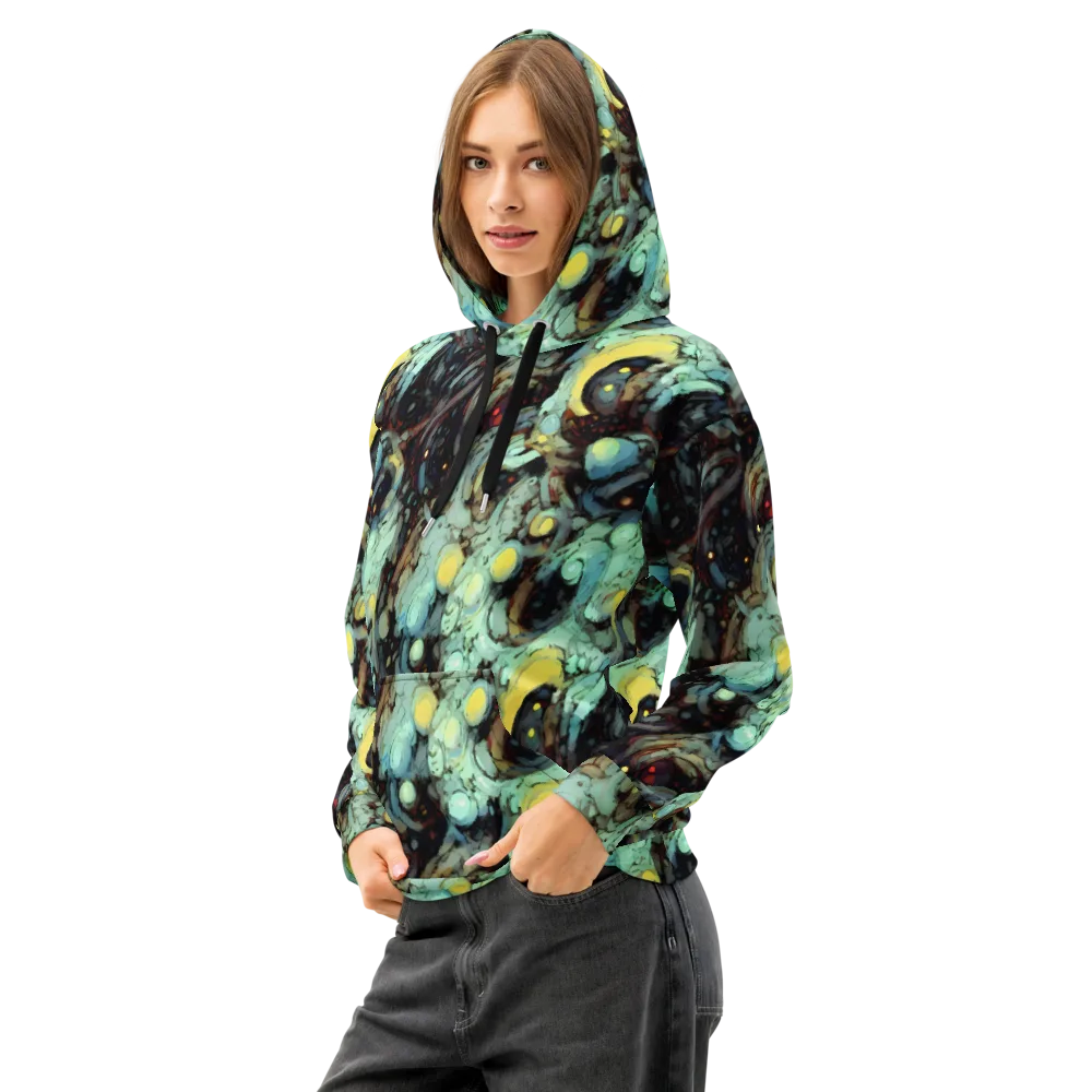 Cavern of Light on Cotton Hoodie — Left Front