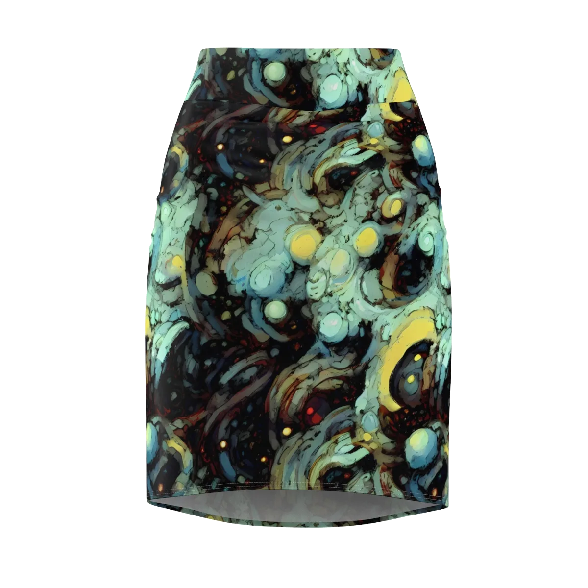 Cavern of Light on Pencil Skirt — Front