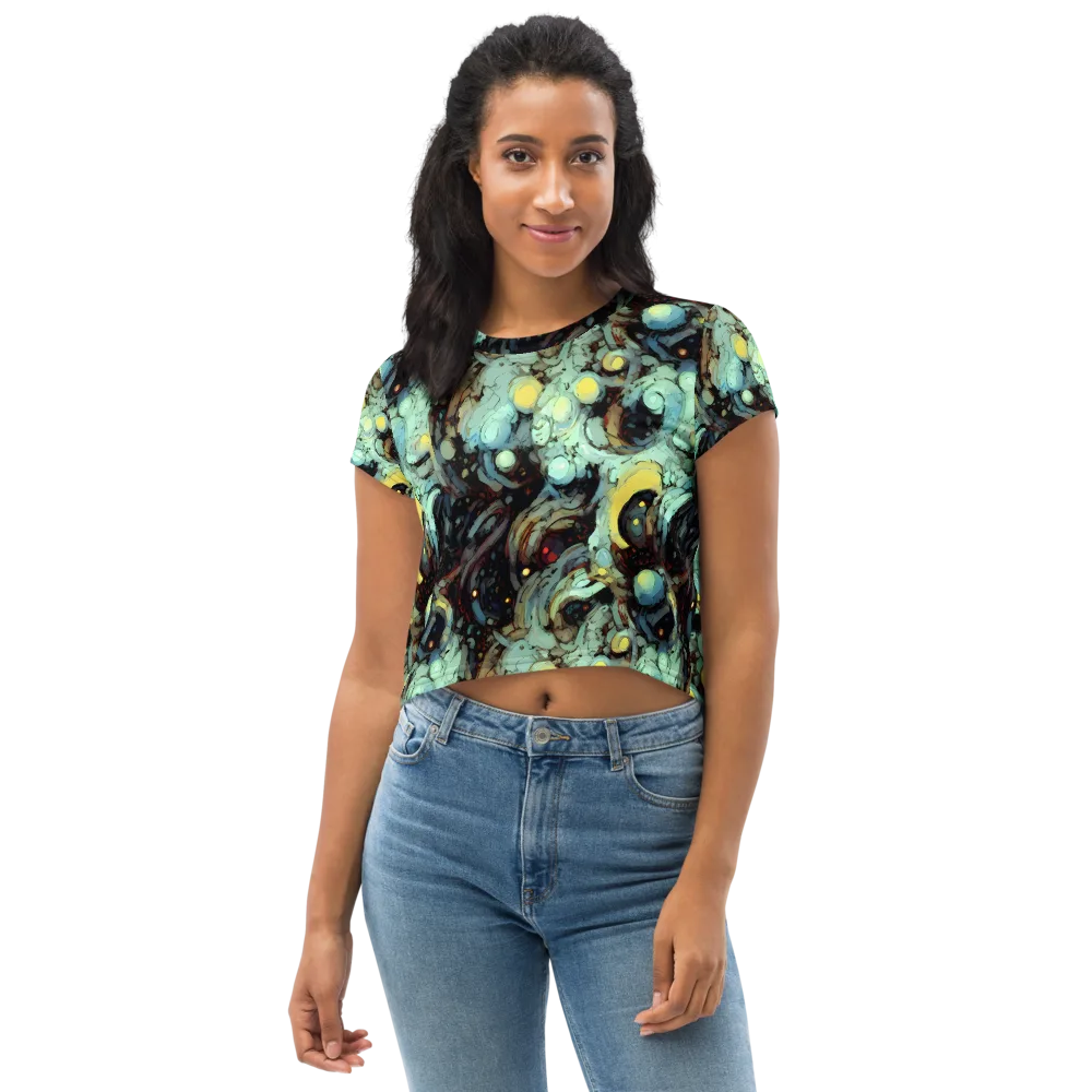 Cavern of Light on Crop Tee — Front