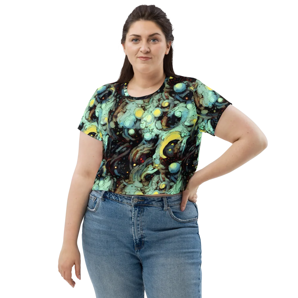 Cavern of Light on Crop Tee — Front
