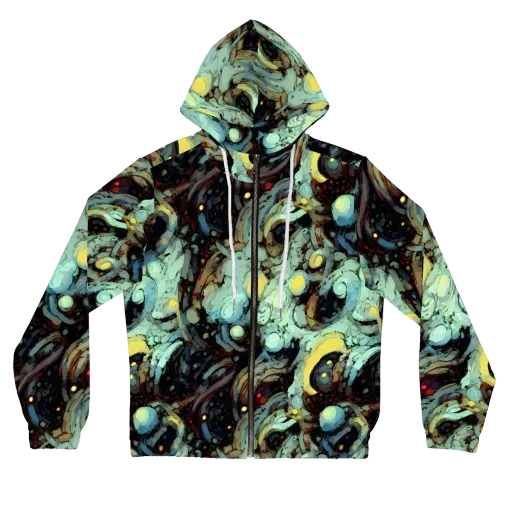 Cavern of Light on a Women's Full-Zip Hoodie