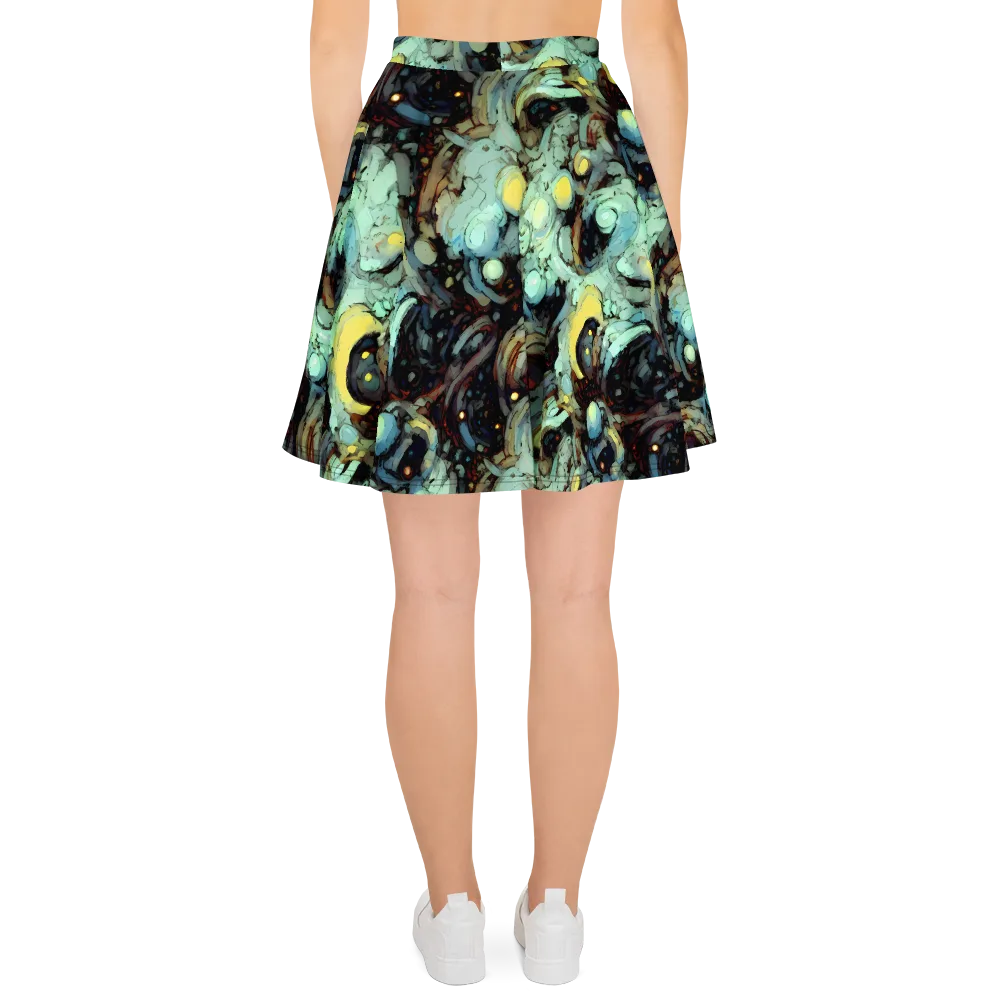 Cavern of Light on Skater Skirt — Back