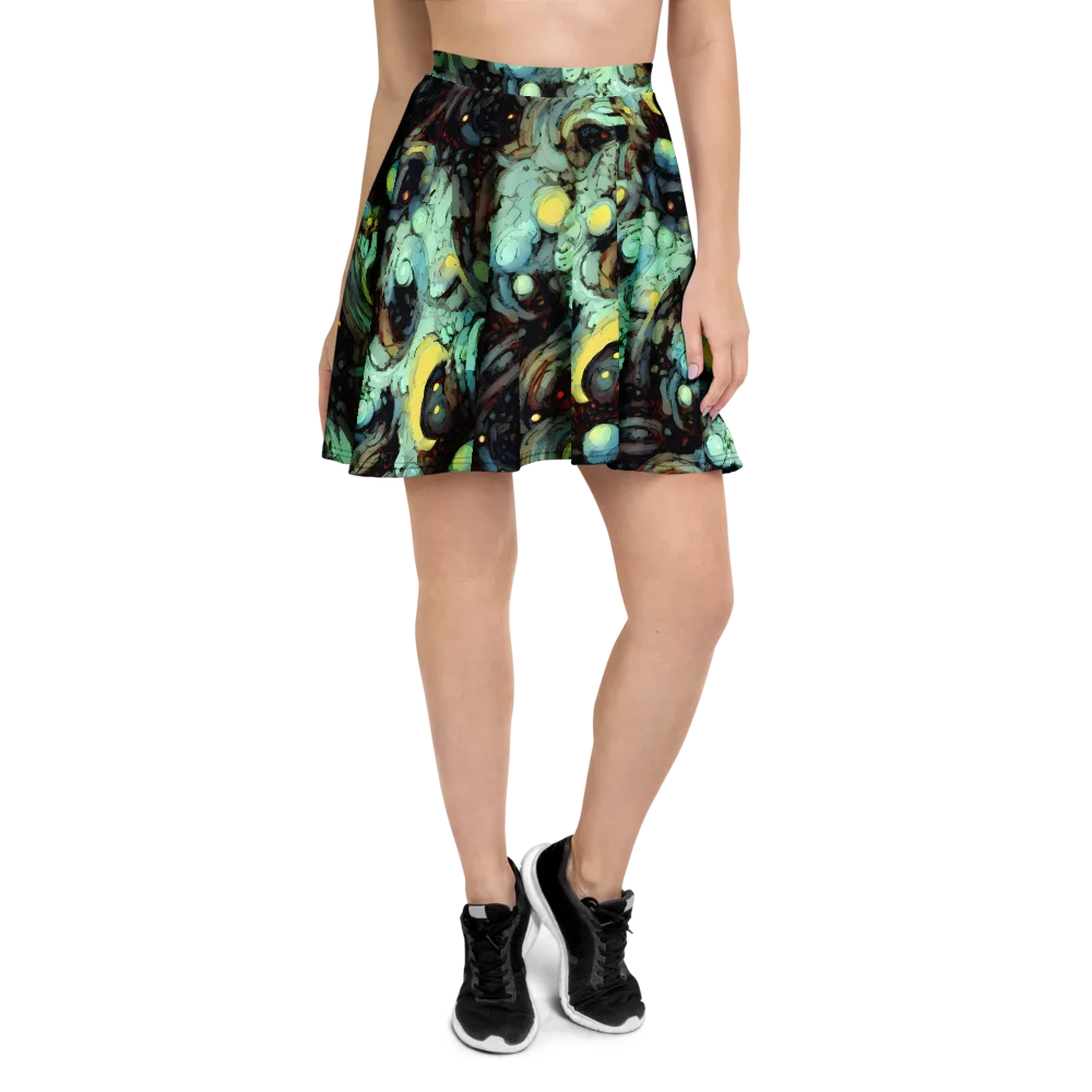 Cavern of Light on Skater Skirt — Front