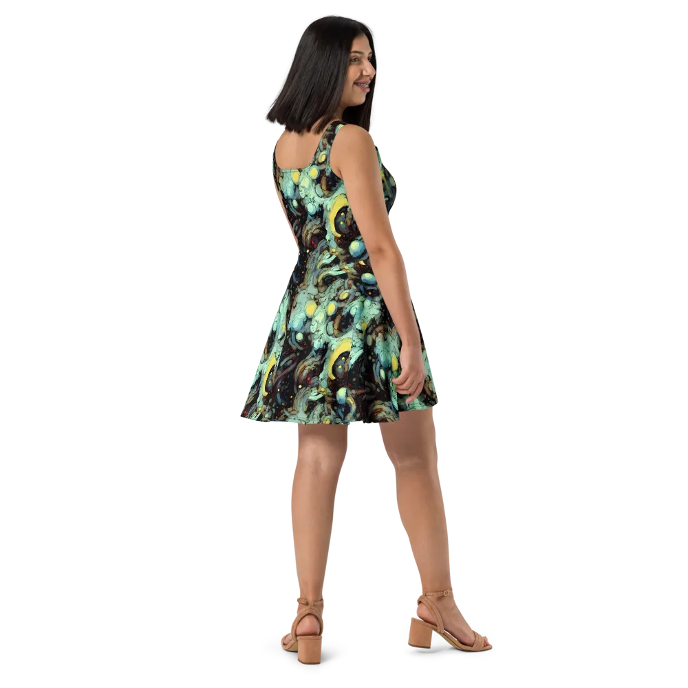 Cavern of Light on Skater Dress — Right