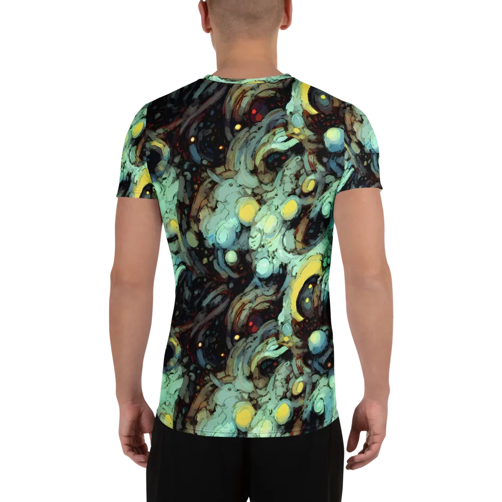 Cavern of Light on Men's Athletic T-Shirt — Back