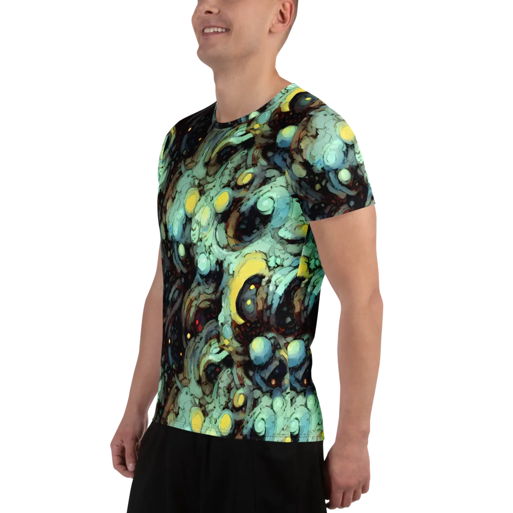 Cavern of Light on Men's Athletic T-Shirt — Left