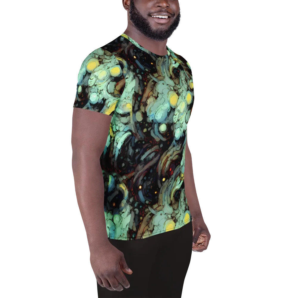 Cavern of Light on Men's Athletic T-Shirt — Right
