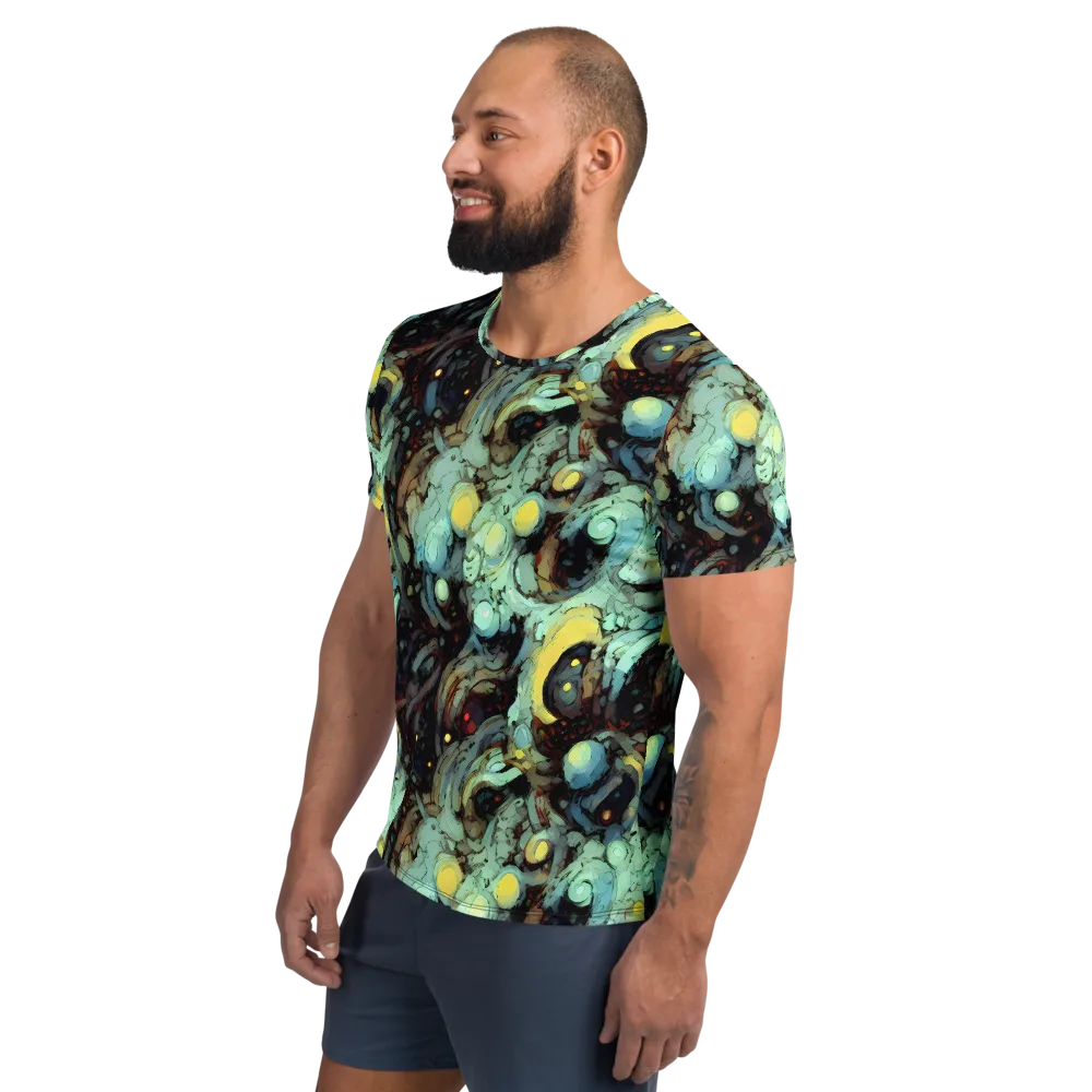 Cavern of Light on Men's Athletic T-Shirt — Left