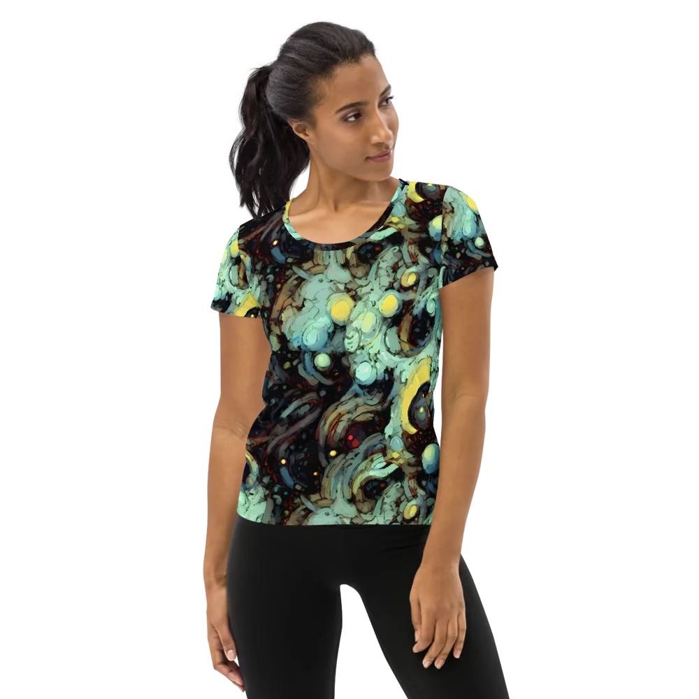 Cavern of Light on Women's Athletic T-Shirt — Front