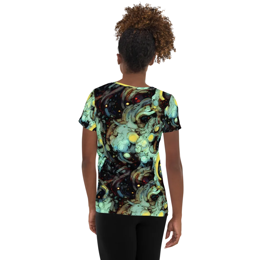 Cavern of Light on Women's Athletic T-Shirt — Back