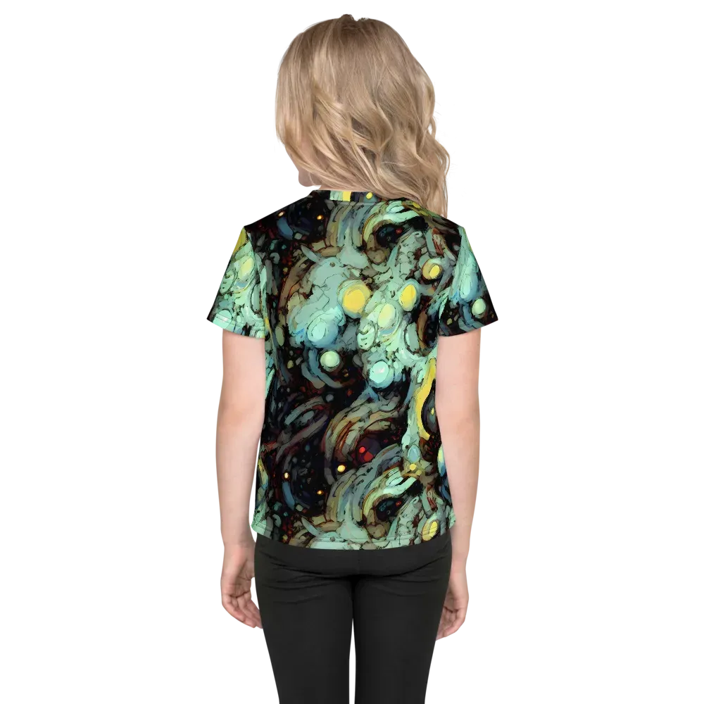 Cavern of Light on Kids Crew Neck T-Shirt — Back