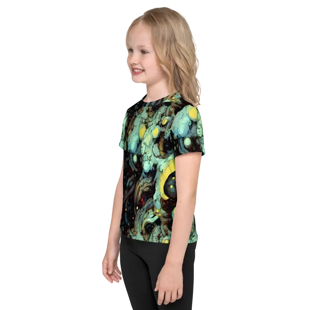 Cavern of Light on Kids Crew Neck T-Shirt — Left