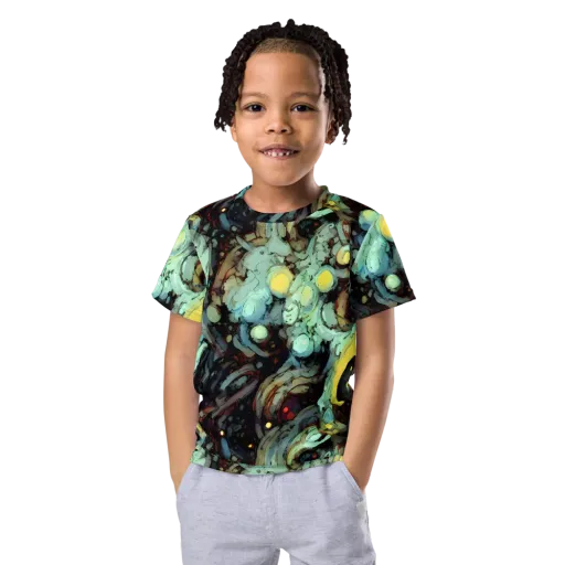 Cavern of Light on a Kids Crew Neck T-Shirt