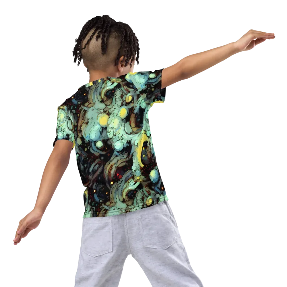 Cavern of Light on Kids Crew Neck T-Shirt — Back
