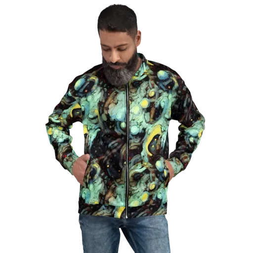 Cavern of Light on a Bomber Jacket
