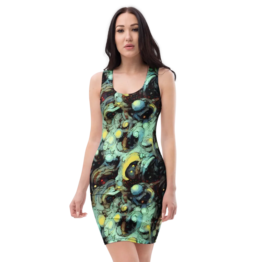 Cavern of Light on Bodycon Dress — Front
