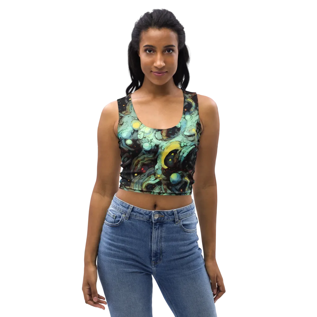 Cavern of Light on Crop Top — Front