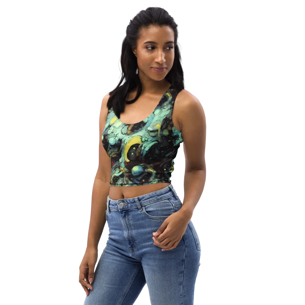 Cavern of Light on Crop Top — Left Front