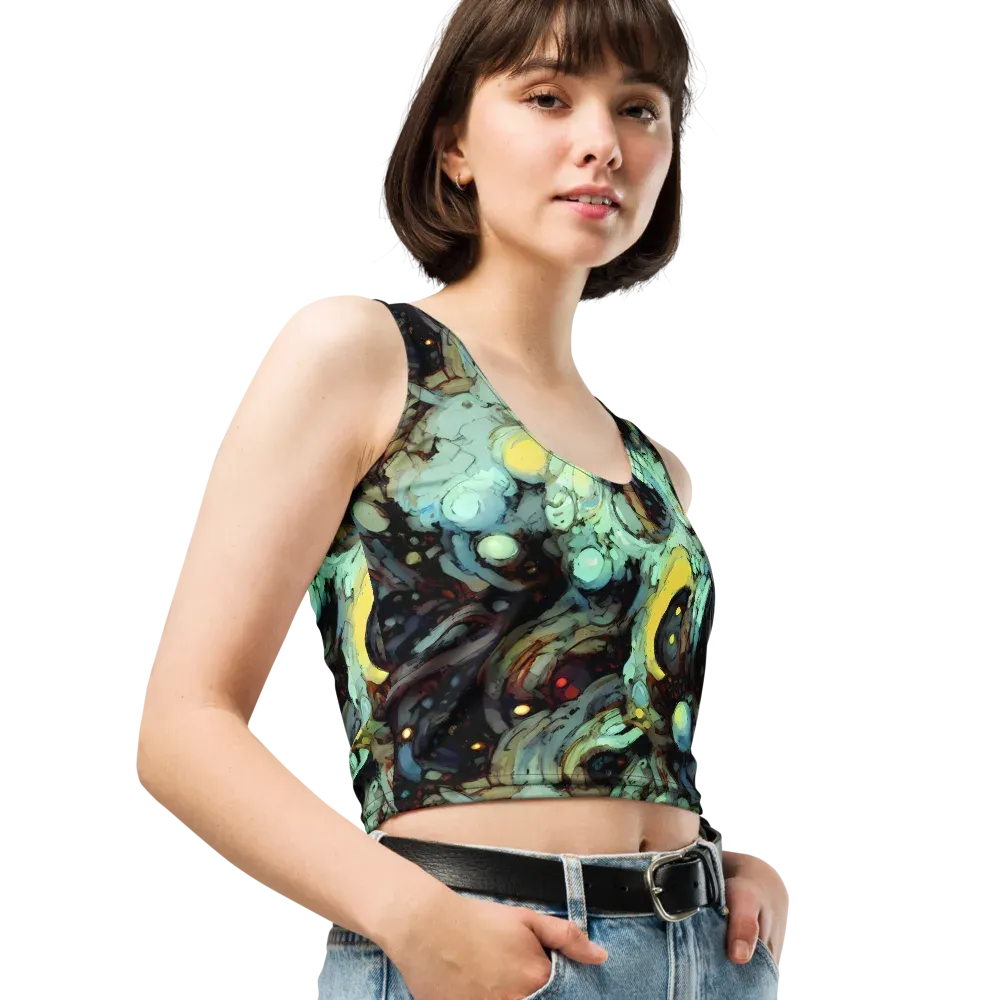 Cavern of Light on Crop Top — Right Front