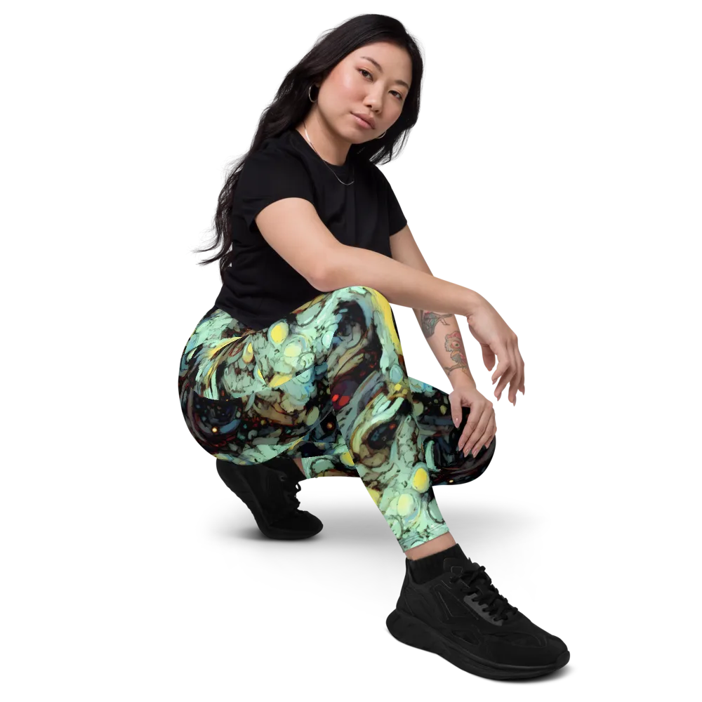 Cavern of Light on Leggings with Pockets — Right Front