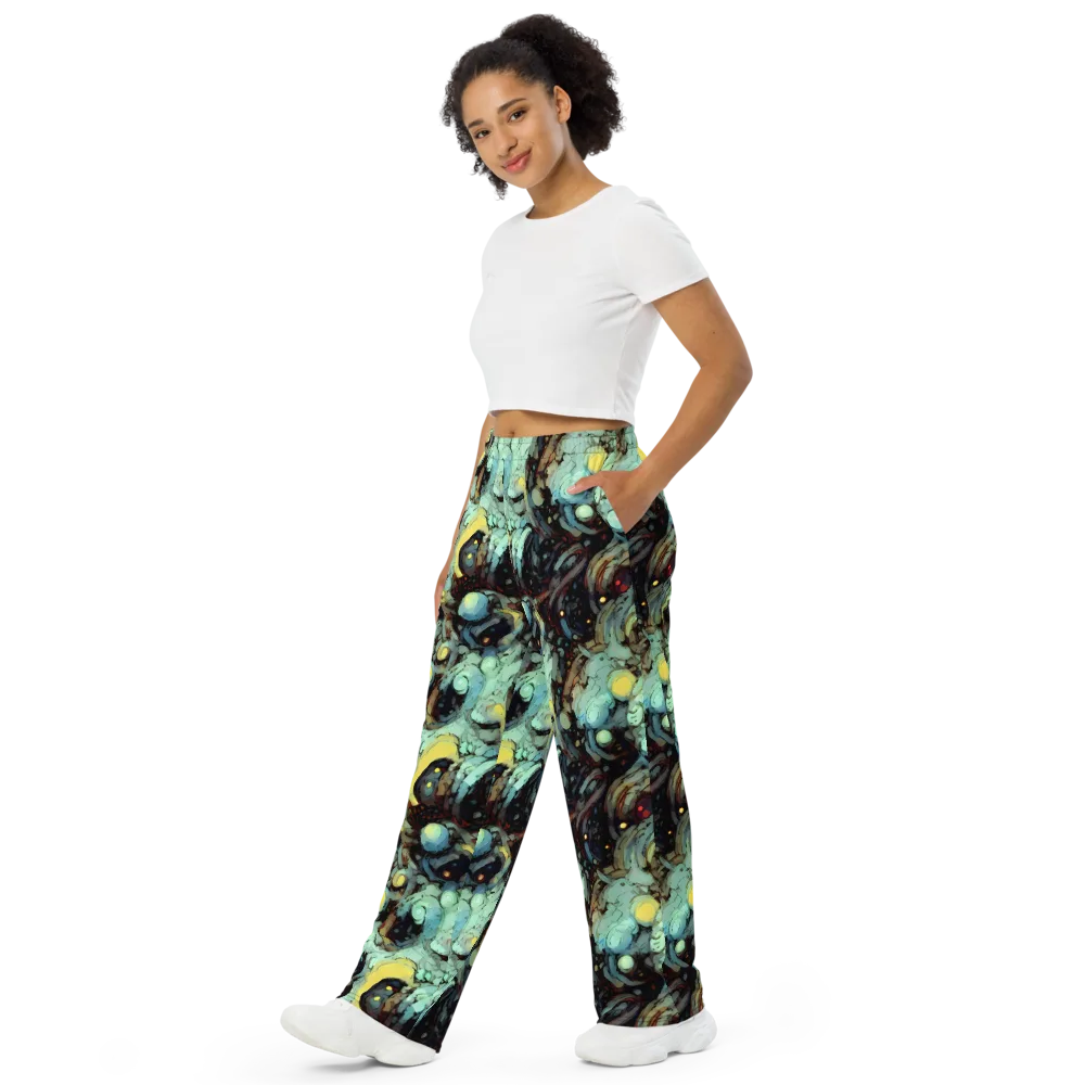 Cavern of Light on Wide-Leg Pants — Left Front