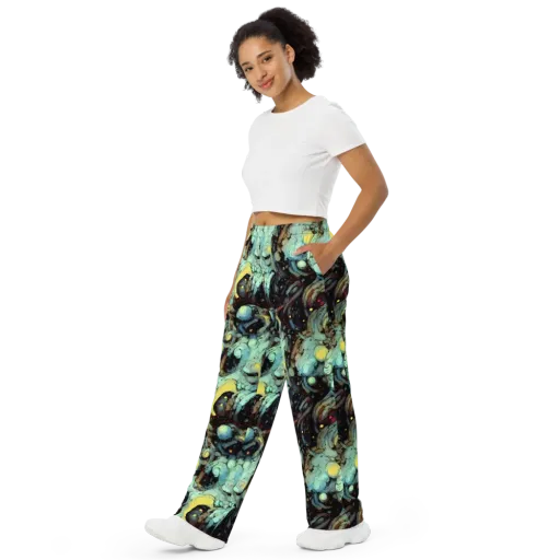 Cavern of Light on a Wide-Leg Pants