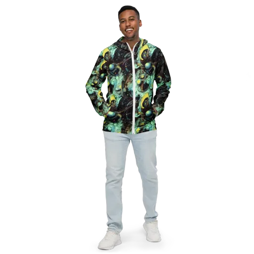 Cavern of Light on a Men's Windbreaker