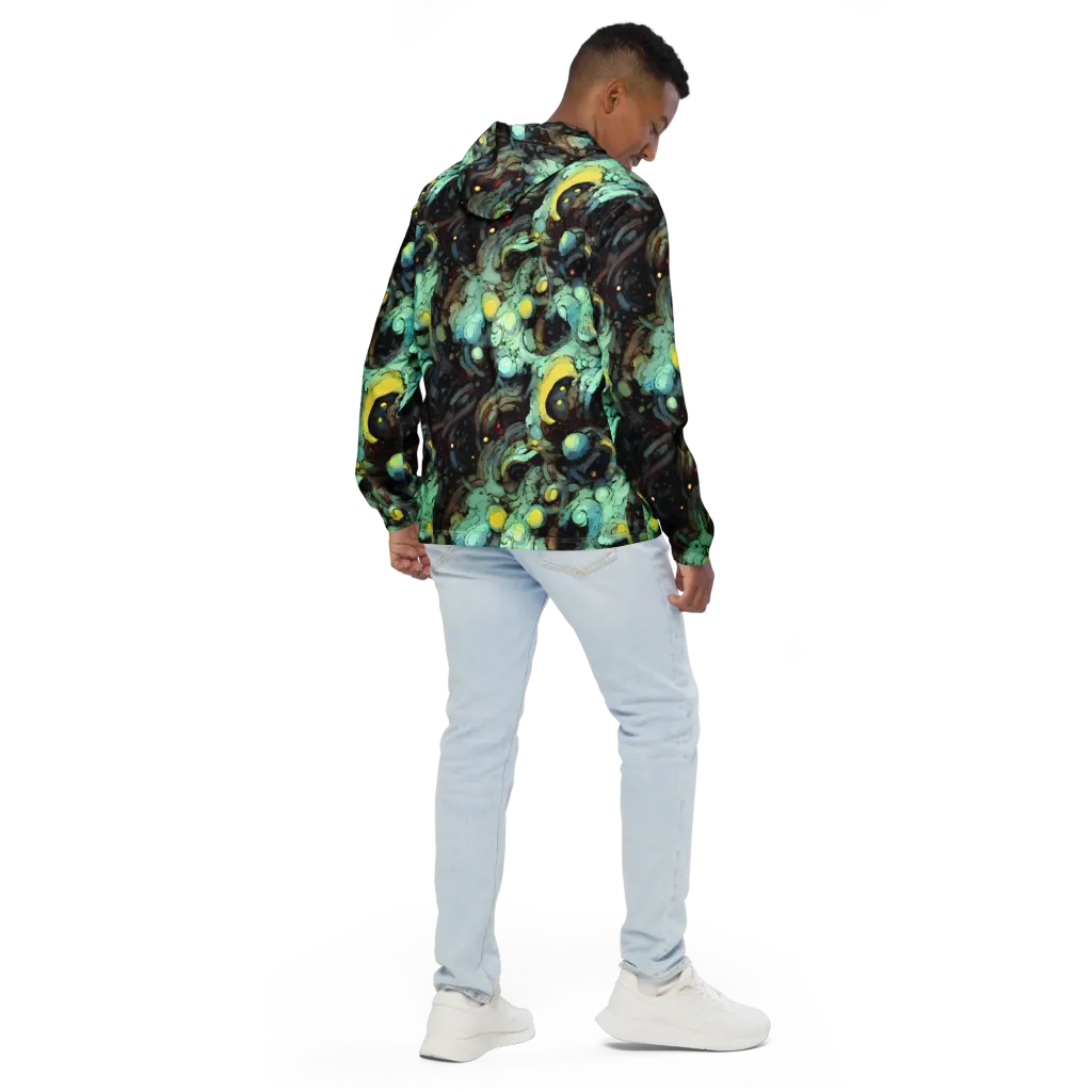 Cavern of Light on Men's Windbreaker — Back