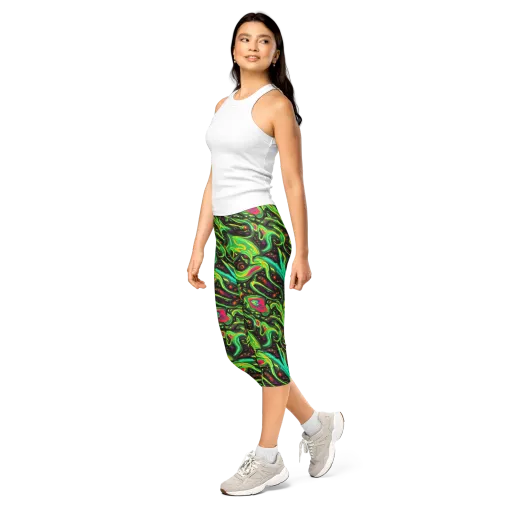 Luminous Ooze on a Capri Leggings