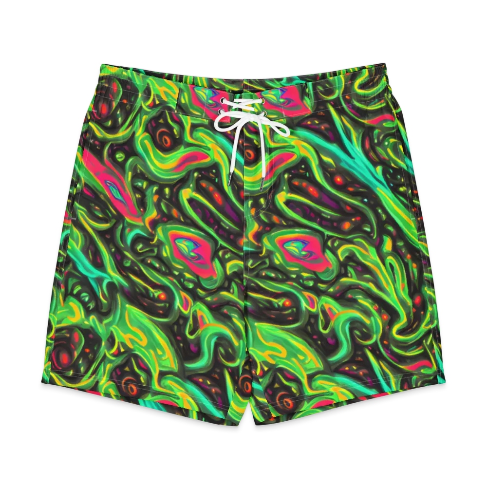 Luminous Ooze on Men's Board Shorts — Front