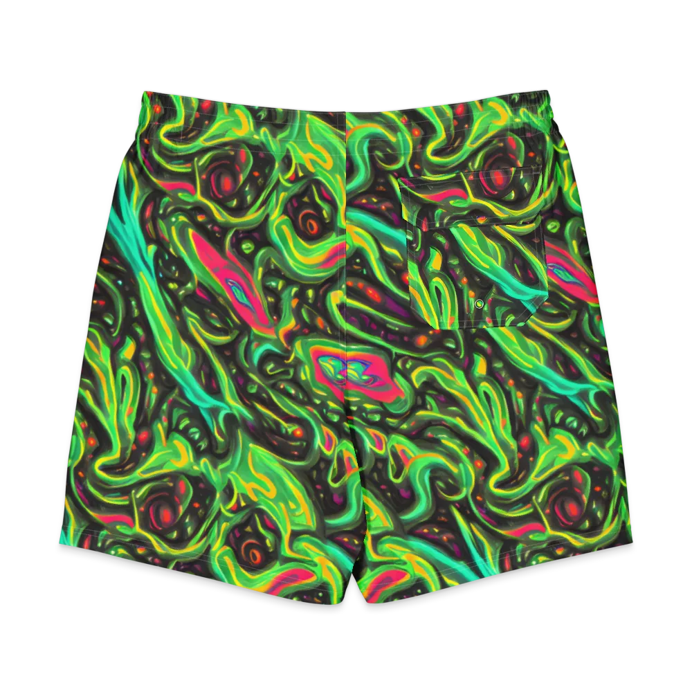 Luminous Ooze on Men's Board Shorts — Back