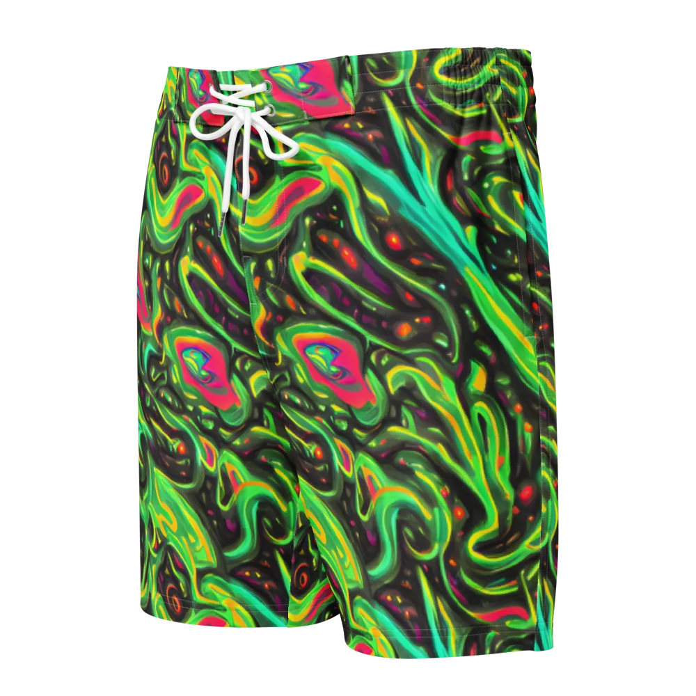 Luminous Ooze on Men's Board Shorts — Front