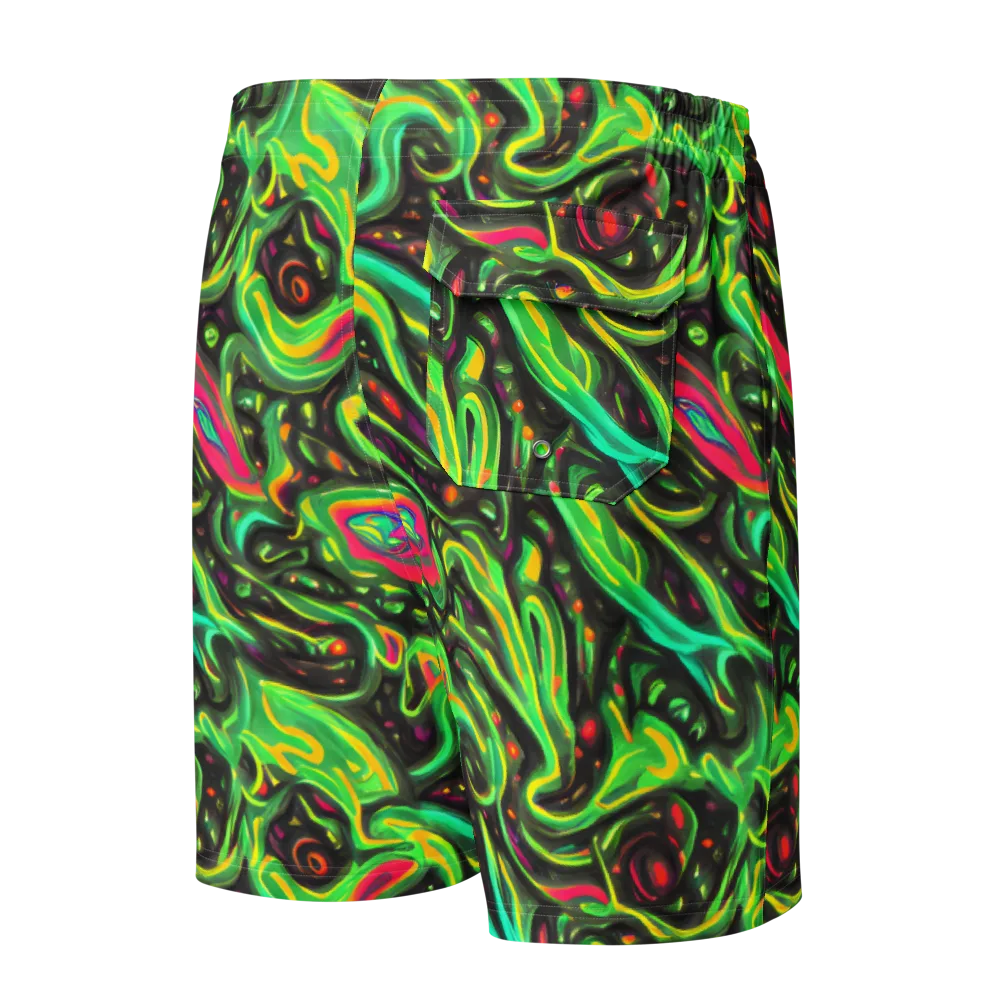 Luminous Ooze on Men's Board Shorts — Back