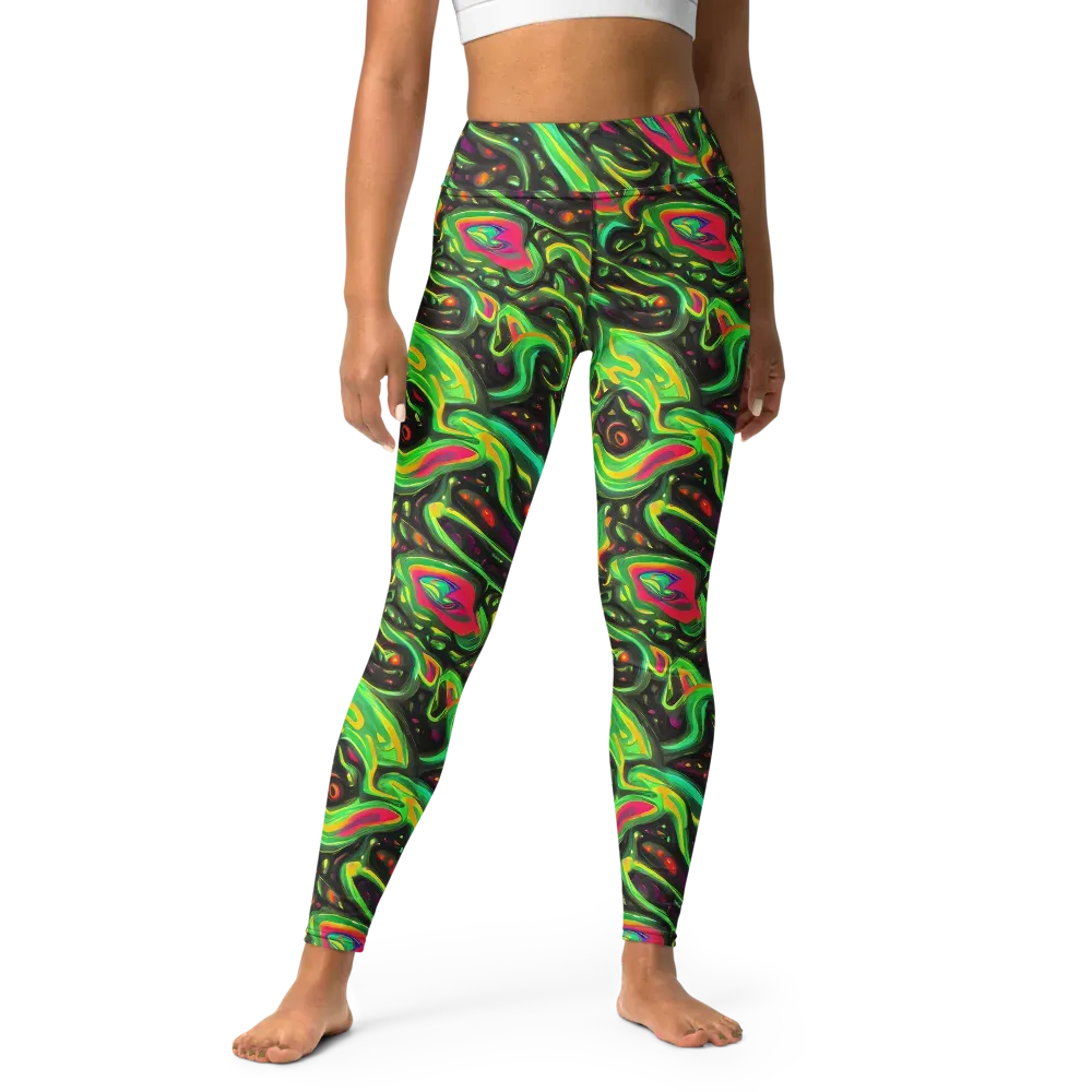 Luminous Ooze on Yoga Leggings — Front