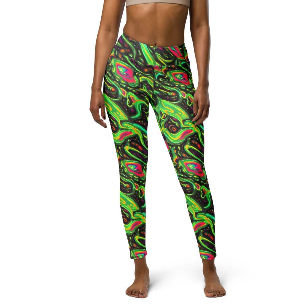 Luminous Ooze on Yoga Leggings — Front